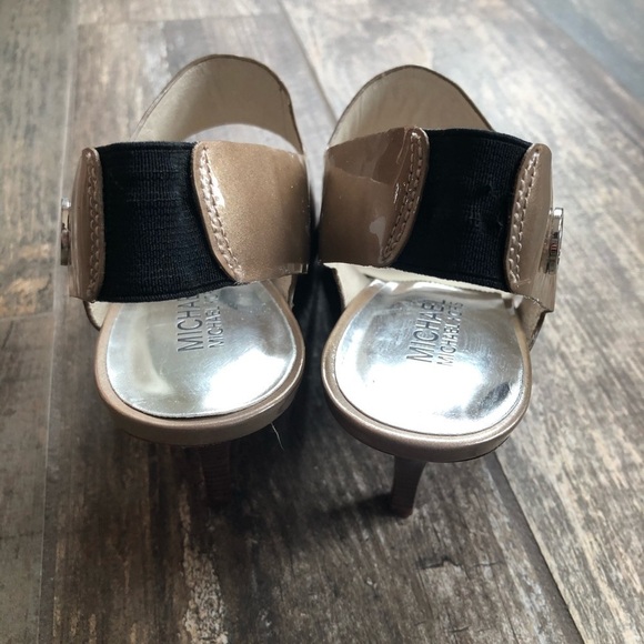 MICHAEL Michael Kors Leather Strappy Heels Size 8.5 - Picture 6 of 9
